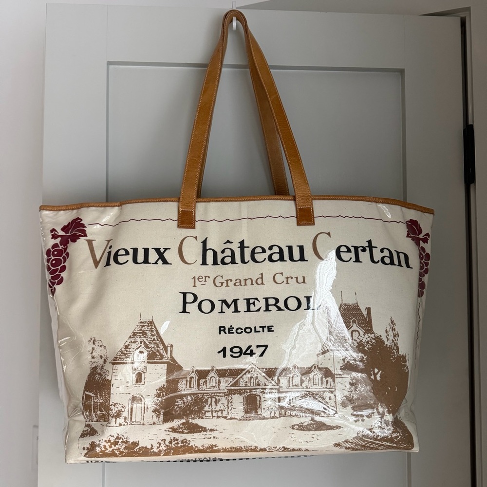 Oversized Tote Bag / Weekender with Leather details , gently used ,like new